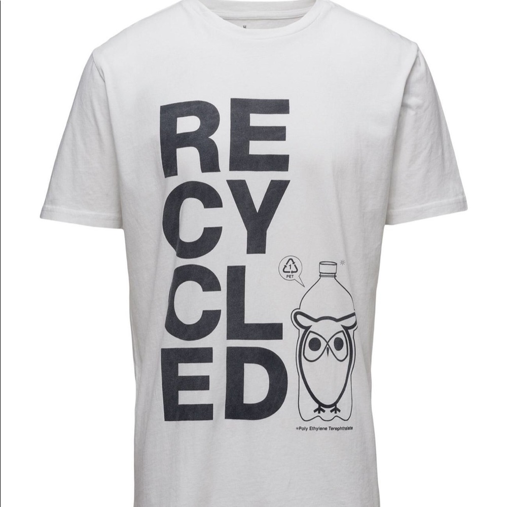 Knowledge Cotton Apparel Recycle Graphic Tee